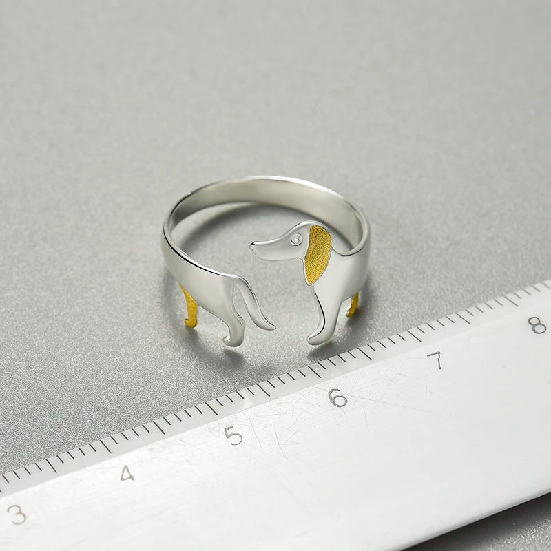 Dachshund Dog Adjustable Ring