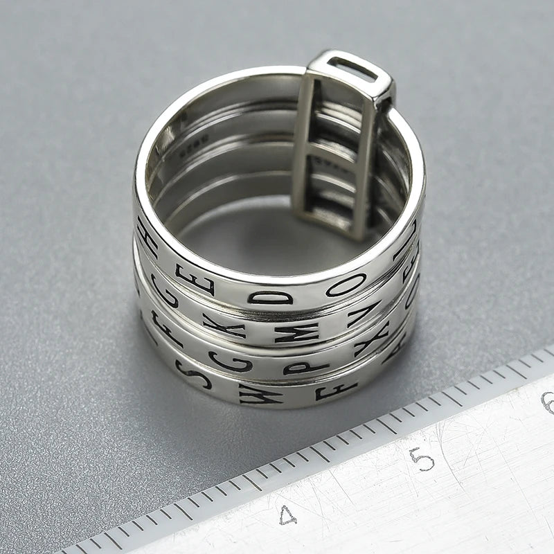 Creative Words Spinner Ring