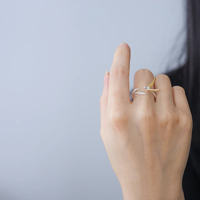 Positivity - Swallow Willow  Ring