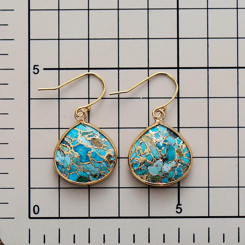 Be Sure - Turquoise Drop Earrings