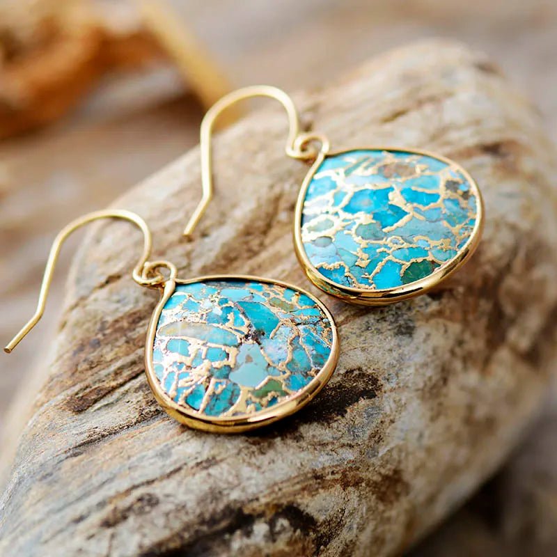 Be Sure - Turquoise Drop Earrings