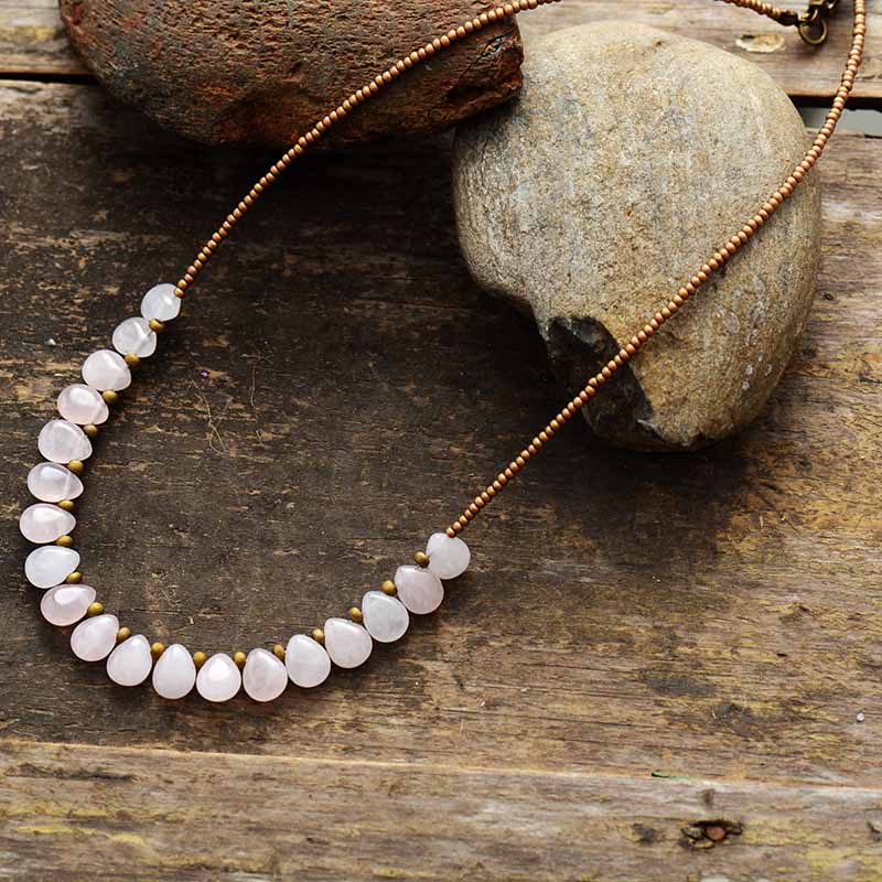 Caring - Rose Quartz  Necklace