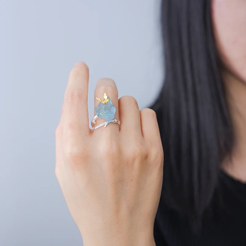 New Begginings Aquamarine Ring