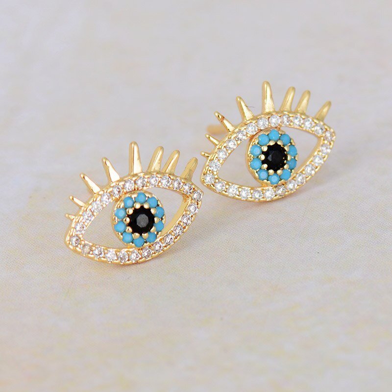 Evil Eyes Stud Earrings