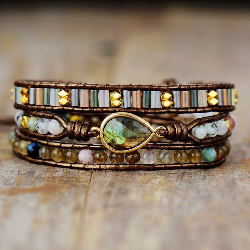 Connect to Earth- Labradorite  Bracelet