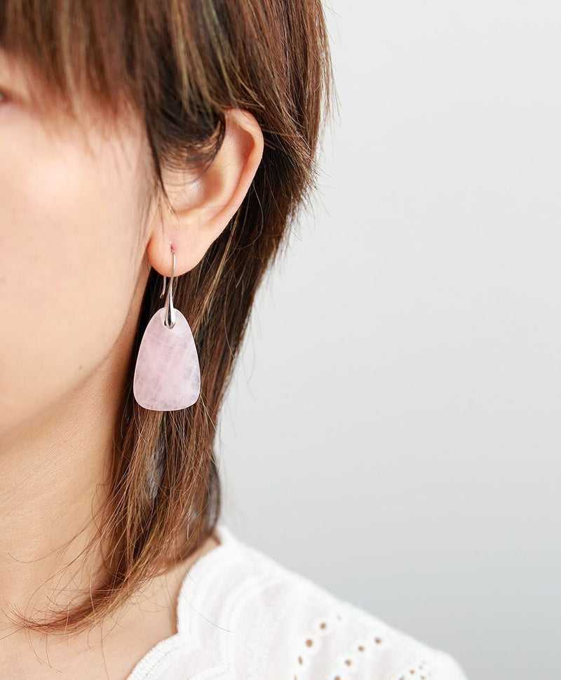 You are Loved - Rose Quartz Earrings