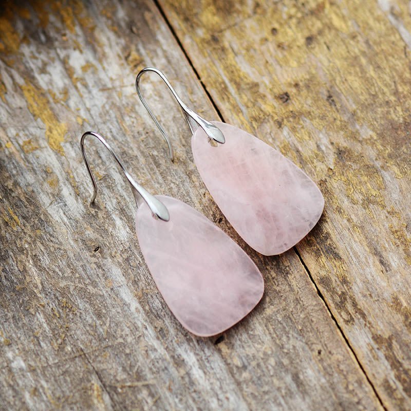 You are Loved - Rose Quartz Earrings