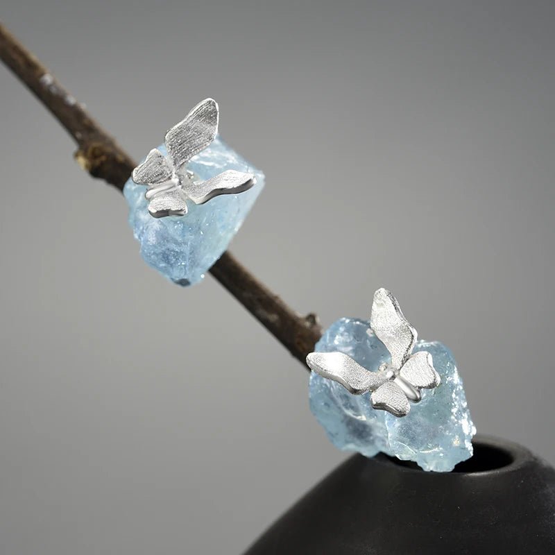 New Begginings Aquamarine Earring