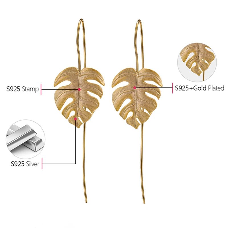 Monstera Leaves Earring