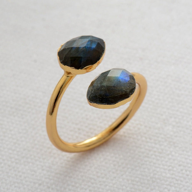 Resizable Labradorite Ring. BlissfulMindStore