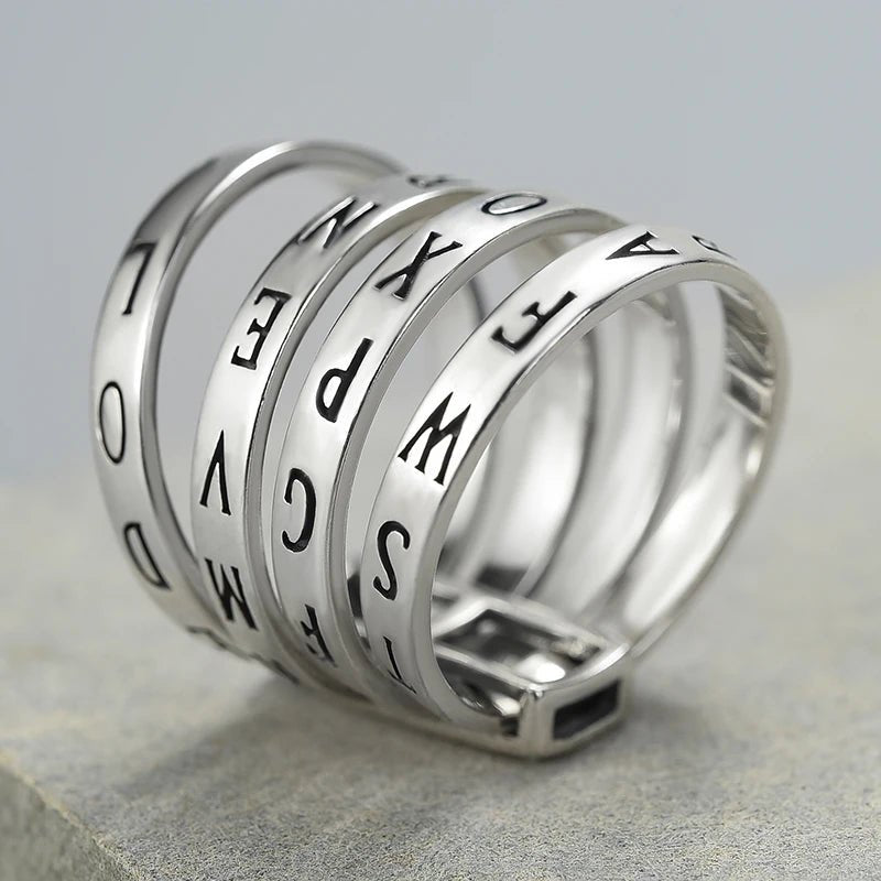 Creative Words Spinner Ring