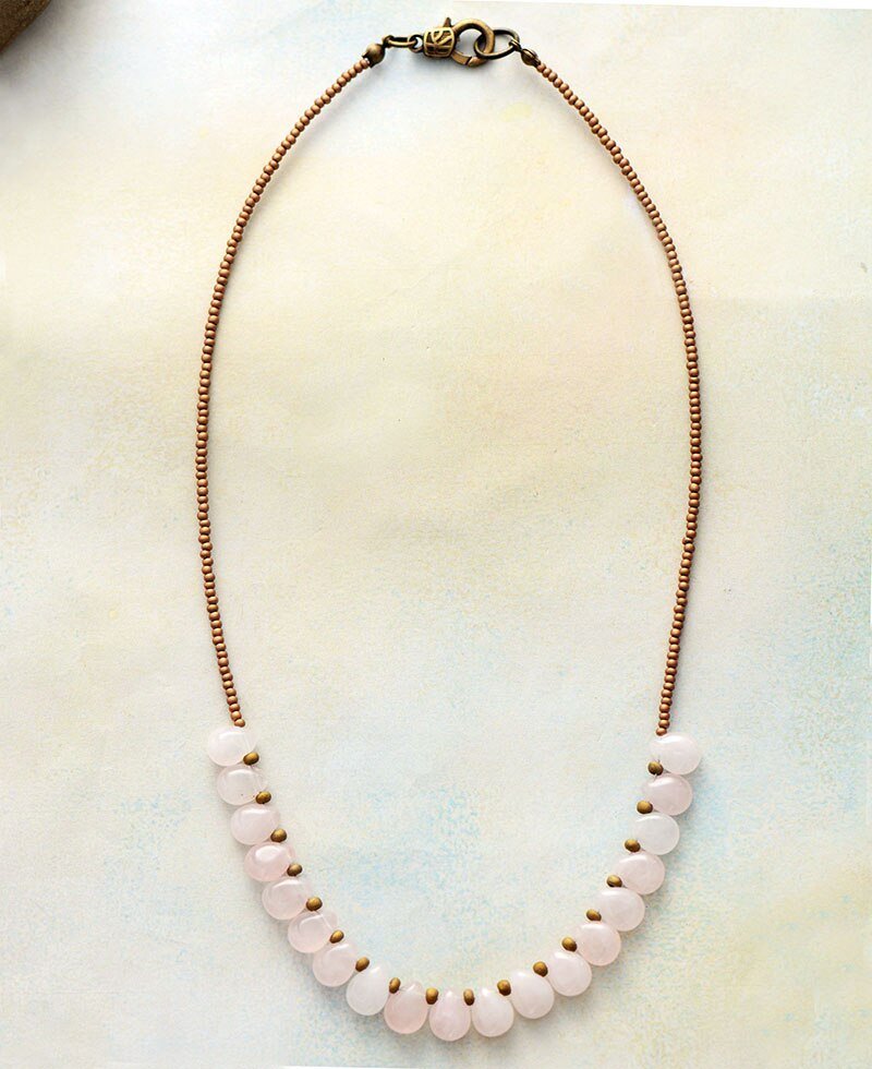 Caring - Rose Quartz  Necklace