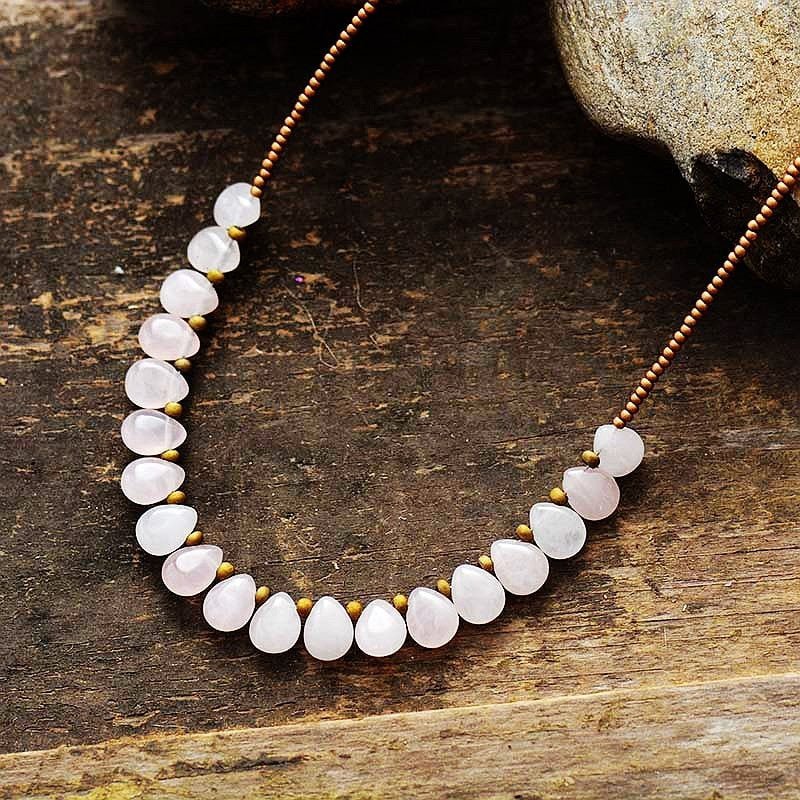 Caring - Rose Quartz  Necklace