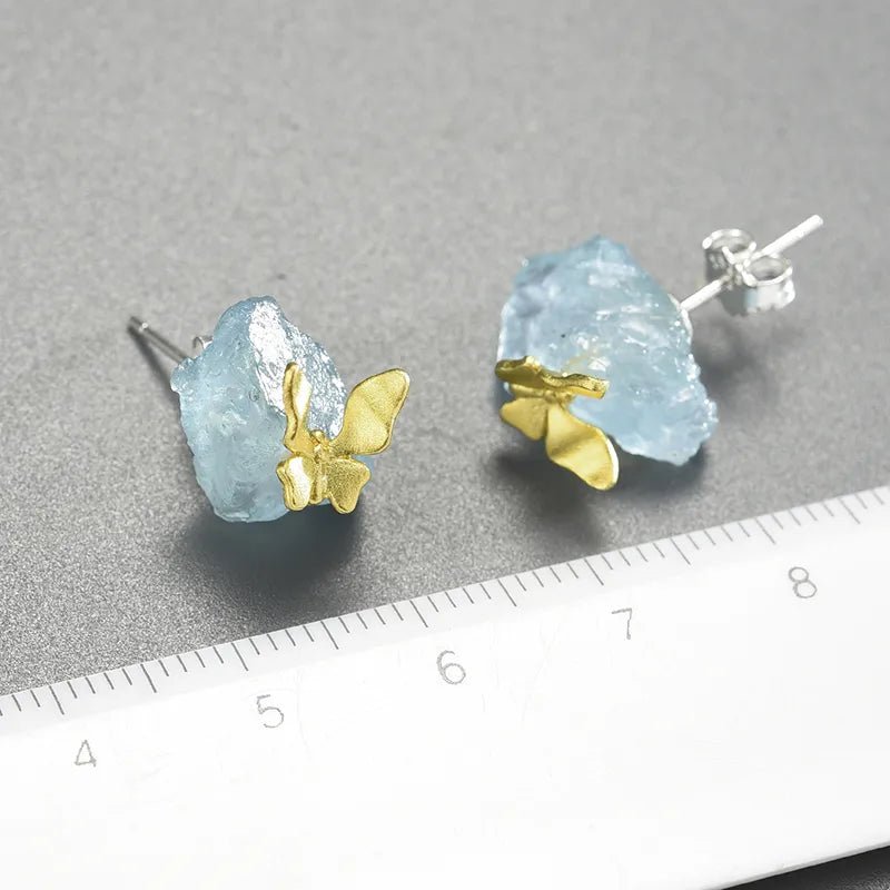 New Begginings Aquamarine Earring