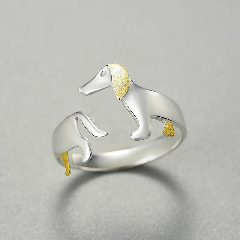 Dachshund Adjustable ring