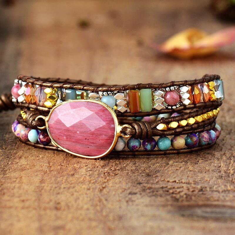 Contentment and Joy - Rhodonite Bracelet