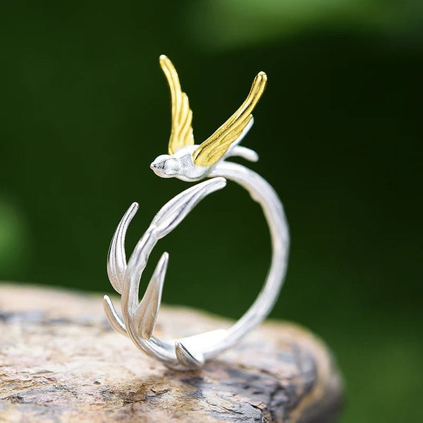 Positivity - Swallow Willow  Ring