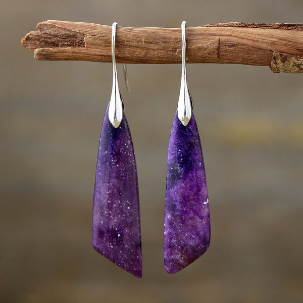 Passion and Protection - Jasper Drop Earrings