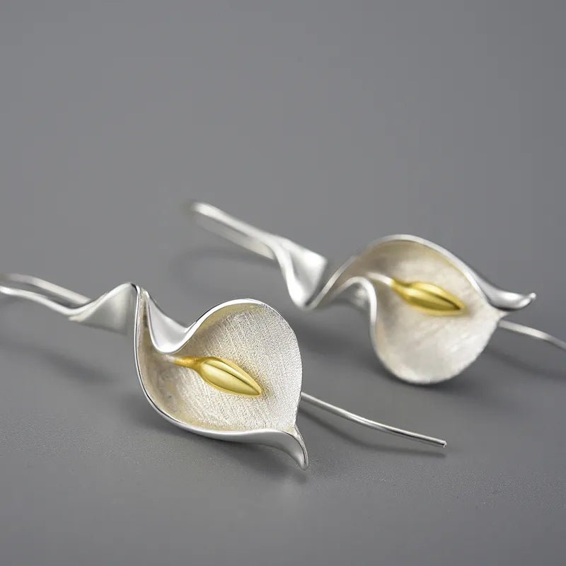 Calla Lilly Dangle Earrings