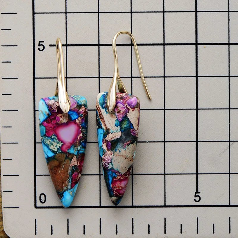 Inner Peace - Jasper and Turquoise Earrings