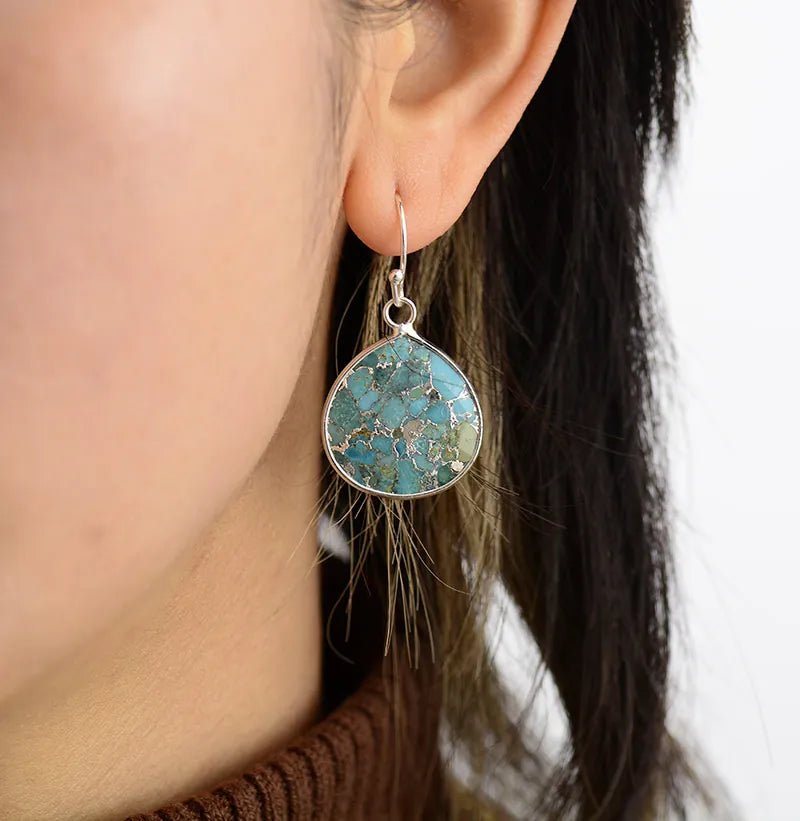 Be Sure - Turquoise Drop Earrings