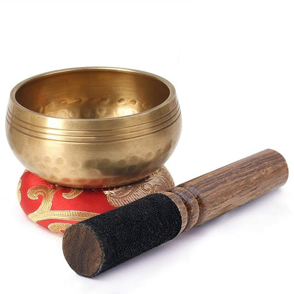 Tibetan Singing Bowl Set. Handmade. Sustainable. Meditation Bowl. Meditation Gong.