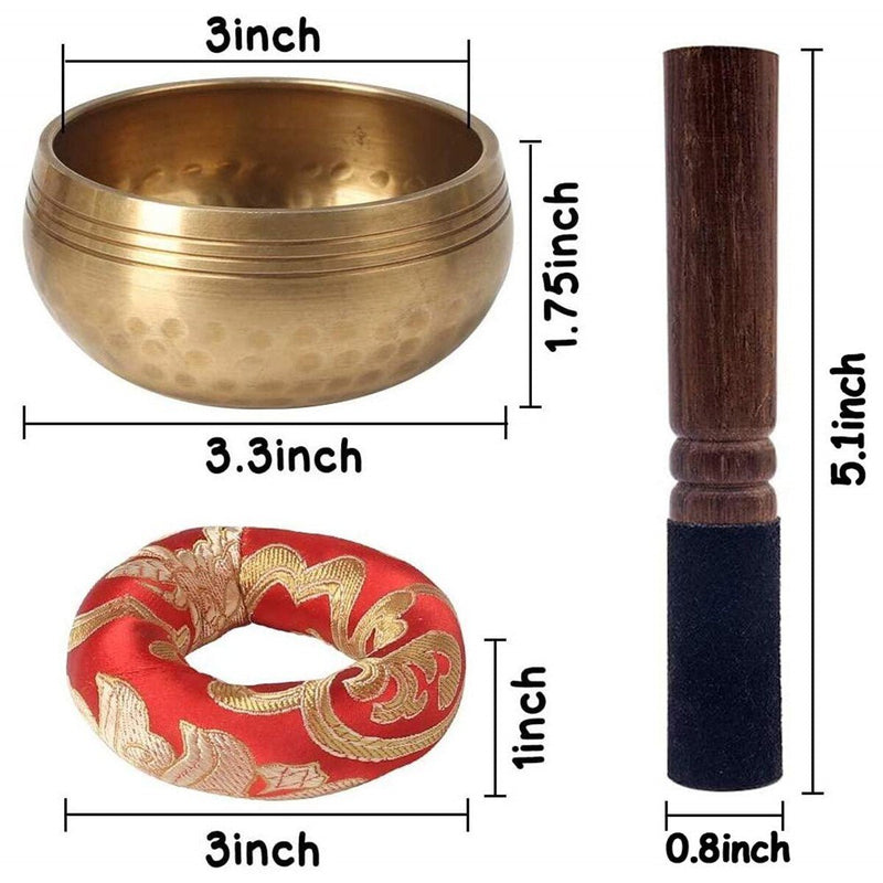 Florence Hand Hammered Tibetan Singing Bowl Set