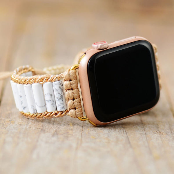 Vegan Howlite smartwatch Bracelet strap