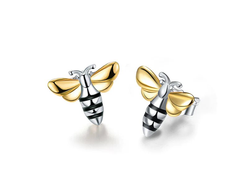 Honey Bee Earring. Bee Lovers jewellery in 18k gold plated. 